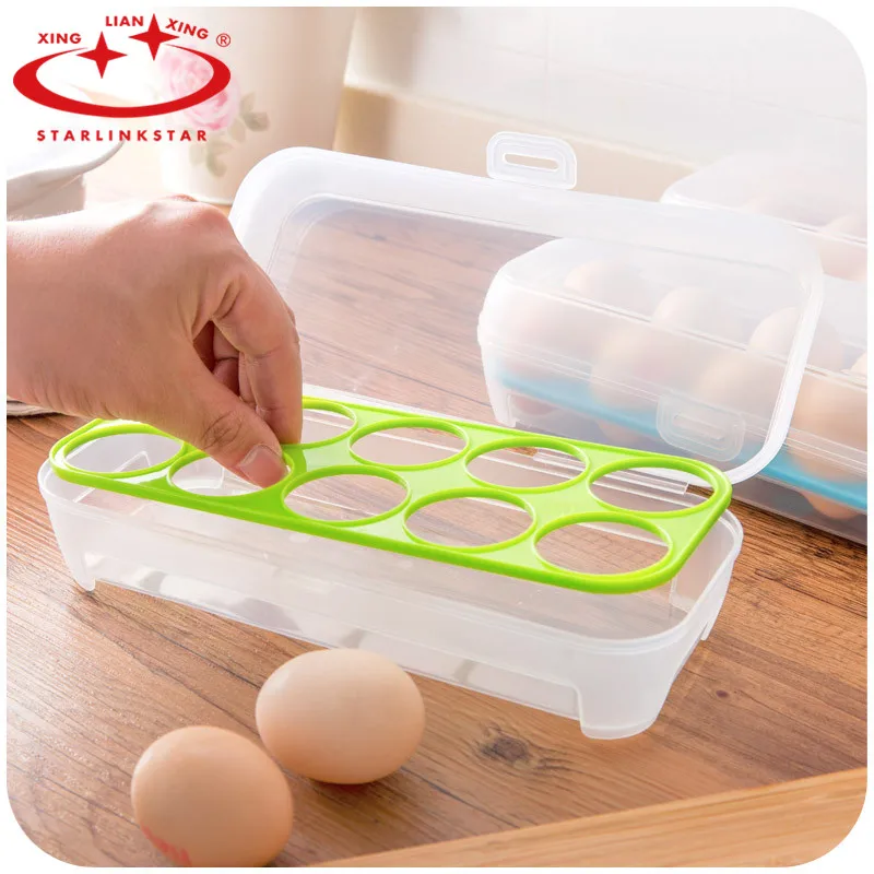 Kitchen Accessories Plastic Food Chicken Egg Holder Storage Bin Box