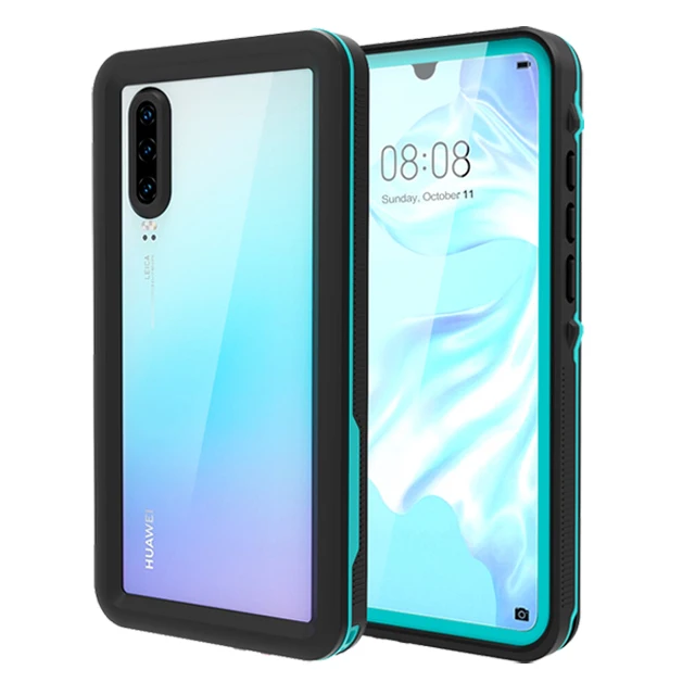 P30 Pro Водонепроницаемый чехол для huawei P20 Pro Чехол IP68 Водонепроницаемый Полный чехол для huawei P30 P20 Lite mate 20 Pro Чехол для дайвинга - Цвет: Blue Without Strap