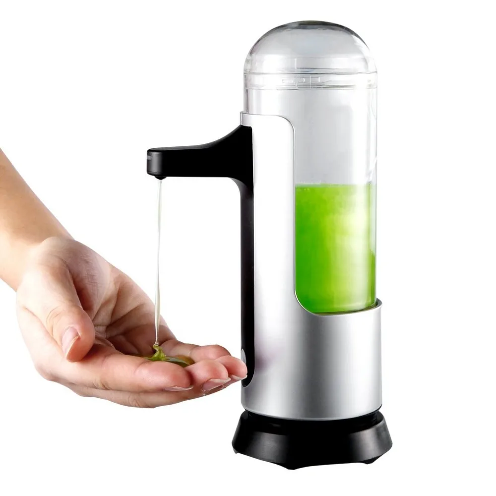 

Automatic Touchless Sensor Soap Dispenser - Fingerprint Resistant Brushed Stainless Steel - Hand Sanitiser Waterproof Base