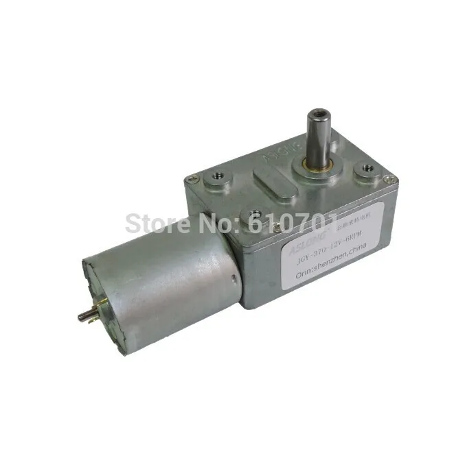 

6V 12V 24V Rectangle Worm Gear Box 2 Terminal Electric DC Geared Motor JGY-370 375/237/160/101/40/25/18/12/10/6/4/3/2/1RPM