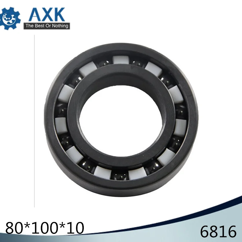 6816 Si3N4 Ceramic Ball Bearing 80*100*10 mm ( 1 PC ) 61816  80mm/100mm/10mm Si3N4 Ceramic Ball Bearing