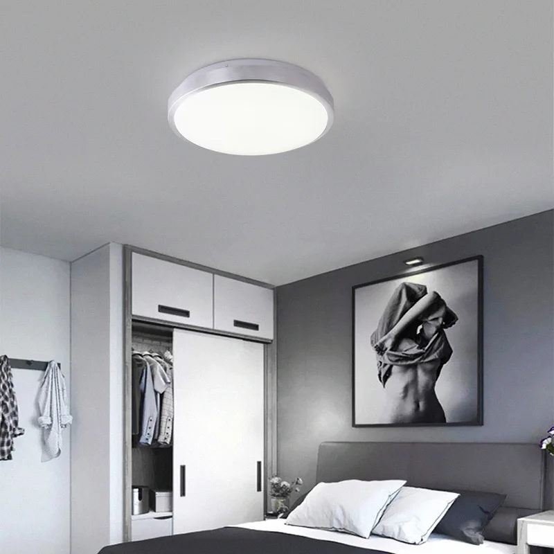 

Remote Control LED Lights Ceiling Remote for Living Room Fixture Modern Lamp 48W 36W 24W 18W 12W Round Down Light Surface