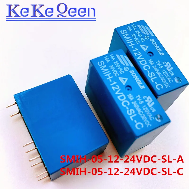 10 шт. SMIH-05VDC-SL-C SMIH-12VDC-SL-C SMIH-24VDC-SL-C 05 12 24 В реле 16A 250 В 8pin группа нормально открытый и