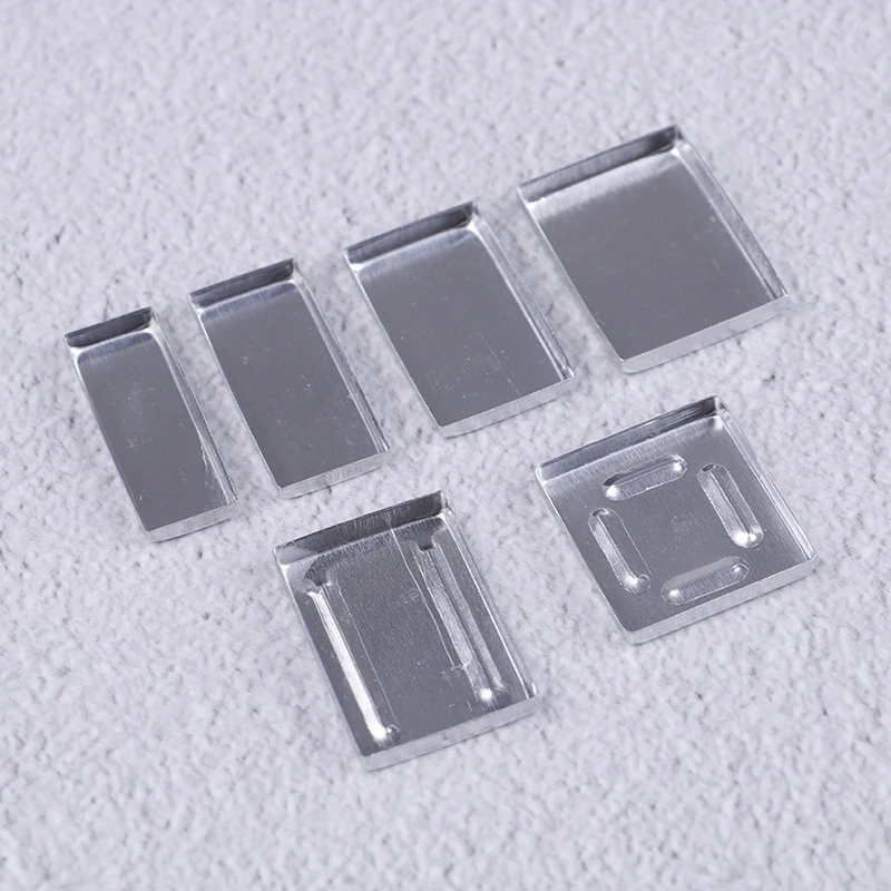 

10Pcs/lot 6 Sizes DIY Aluminum Square Empty Eyeshadow Pans Makeup Pigment Palette Powder Storage Case Cosmetic Tools