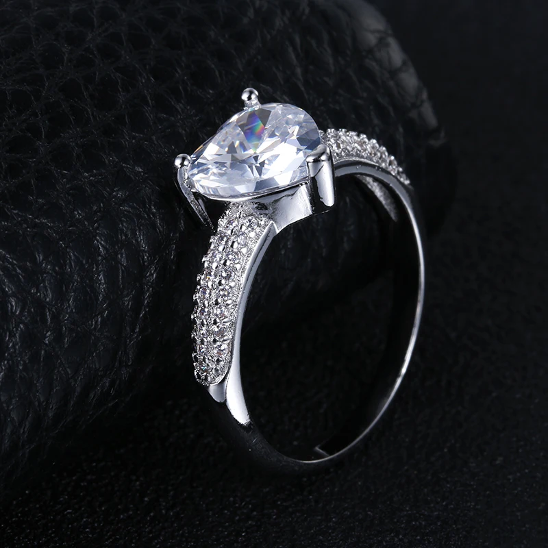 Женское Обручальное кольцо в форме сердца с цирконом|wedding engagement ring|engagement rings for