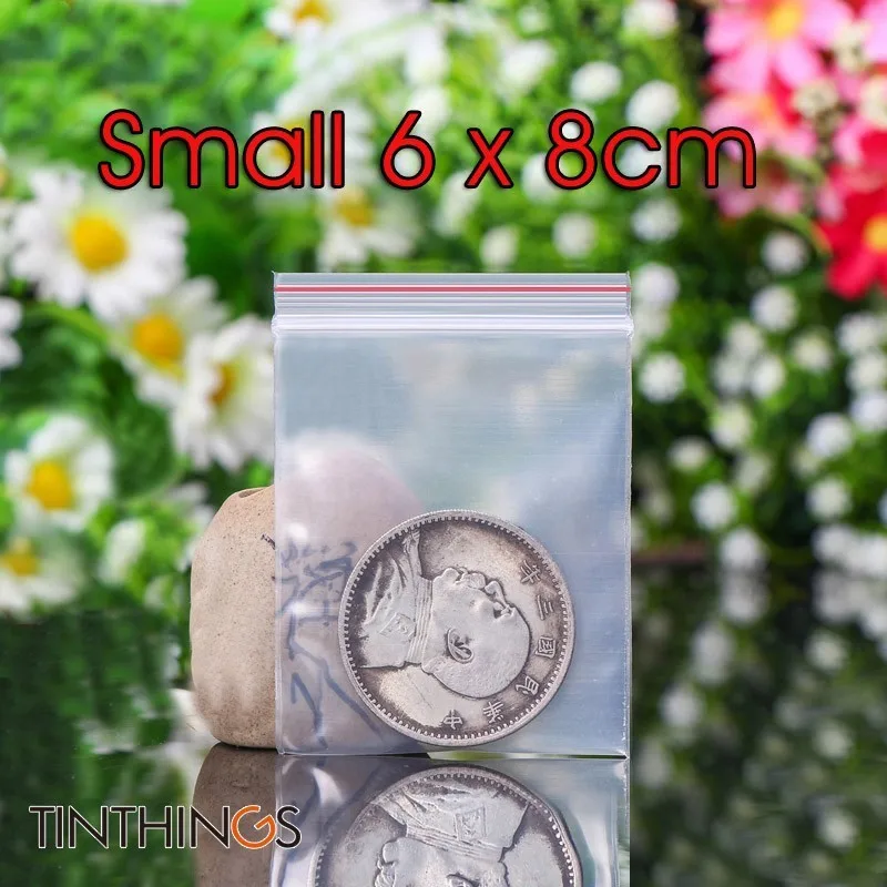 

6x8cm Ziplock Plastic Bags Jewelry Small Ziplock Bag Candy Food Packaging Zip Lock Bags Clear Compressed Dustproof Reclosable