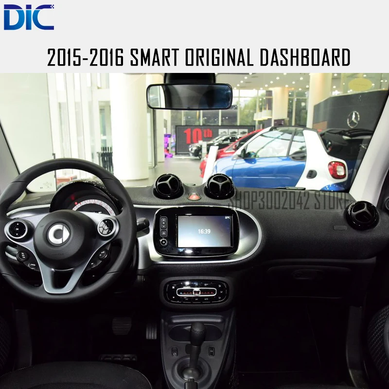 Cheap DLC Android system navigation car player GPS auto video 9 inch support can bus steering control audio For Benz smart 2009-2016 3