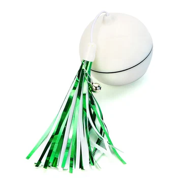 

'The Best' Cat Toys Ball 360 Degree Automatic Rotation USB Rechargeable Pet Toy Detachable Feathers 889