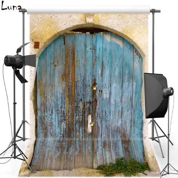 

MEHOFOTO Antique Wood Door Vinyl Photography Background For New Fabric Flannel Photo Background For Family photo studio 1541