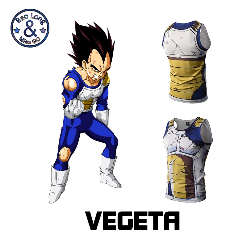 Vegeta 3D печатная Повседневная безрукавная футболка модная майка для мужчин Бодибилдинг Фитнес Футболки