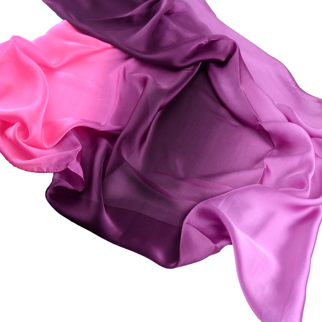 Мягкий цвет градиента танец живота имитация шелка развевающийся платок шаль вуаль Рождественская вечеринка