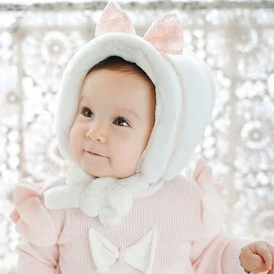 

Pring Rabbit Children Cap Leopard Cat Ear BASEBALL CAP HAT Baby Boys and Girls Child Infant Rabbit Duck Tongue Hat Belt Line Cap
