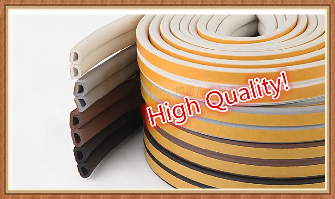 

4 Type!5m Self Adhesive EDPM Doors and for Window Foam Seal Strip Soundproofing Collision Avoidance Rubber Seal Collision