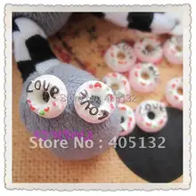 Rc-53 3D 200 шт./пакет милый маленький розовый любовь Donut Форма Смола украшения Дизайн ногтей Аксессуары телефона Аксессуары