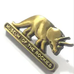 Индивидуальный металлический Сувенирный значок музея бронзовые значки животных