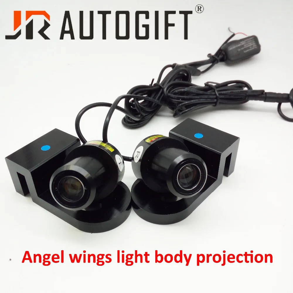 

2Pcs/set Waterproof IP67 LED Car Welcome Carpet Lights Angel Wings Projector Decoration Light Lamp DC12V Universal