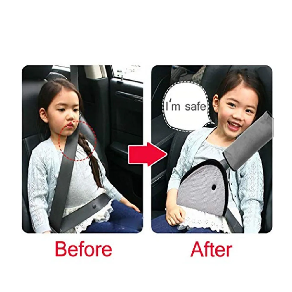 Чехол для ремня безопасности, Автомобильная подушка ремня безопасности для детей, ремни безопасности протектор, наплечная накладка-регулятор, для детей