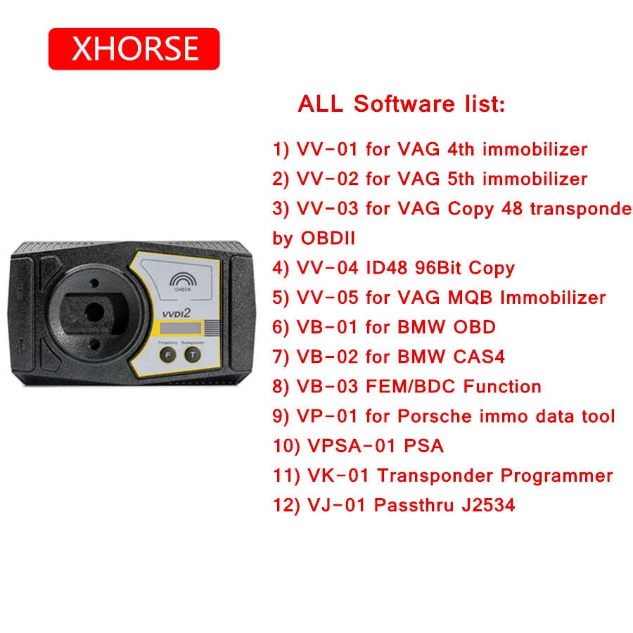 Xhorse VVDI2 автоматический ключ программист полная версия с authrizations