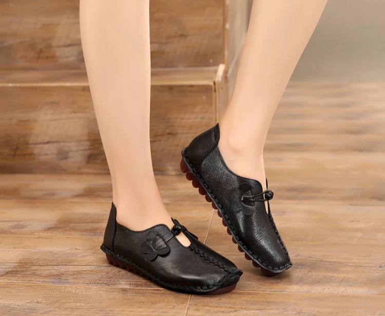 GKTINOO/Женская обувь ручной работы; коллекция года; сезон весна-осень; женская обувь из натуральной кожи; женская обувь на плоской подошве; кожаная женская обувь в стиле ретро