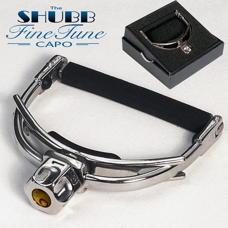 

SHUBB каподастр F1 F3 F5 с тонкой настройкой, высококлассный гитарный каподастр для стальной гитары, гитары с широким горлом или банджо