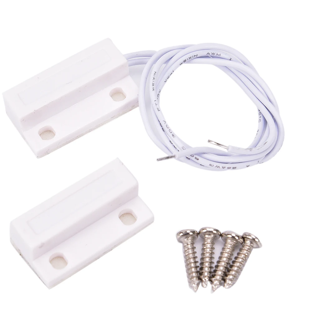 

1PC Recessed Magnetic Window/Door Contacts Security Alarm Switch Reed W/Adhesive Normally Closed NC 1/5X Recessed Reed Switch