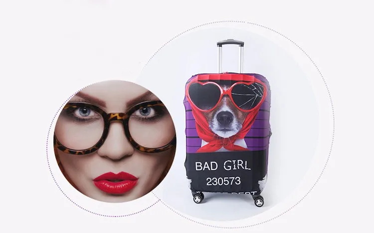 TRIPNUO хип-хоп собака чехол для чемодана путешествия эластичность Чемодан защитные чехлы Эластичный путешествия аксессуары покрытие для