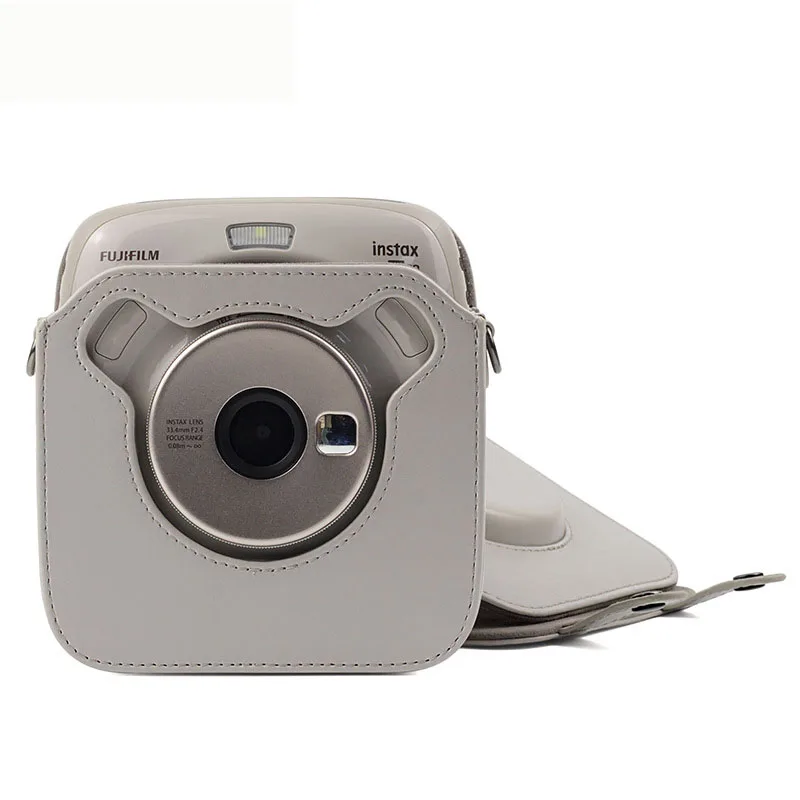 Квадратный чехол для камеры FUJIFILM Instax SQ20 Винтажный из искусственной кожи на ремне