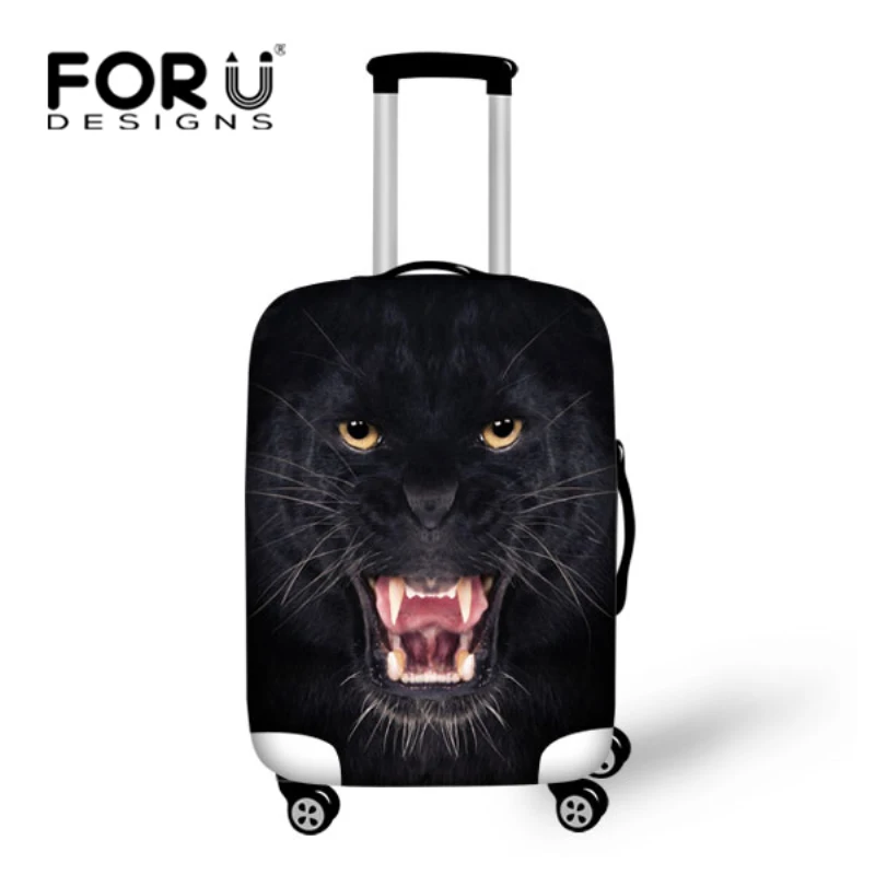 FORUDESIGNS Fashion Animal Print Luggage Cover Spandex Travel Suitcase