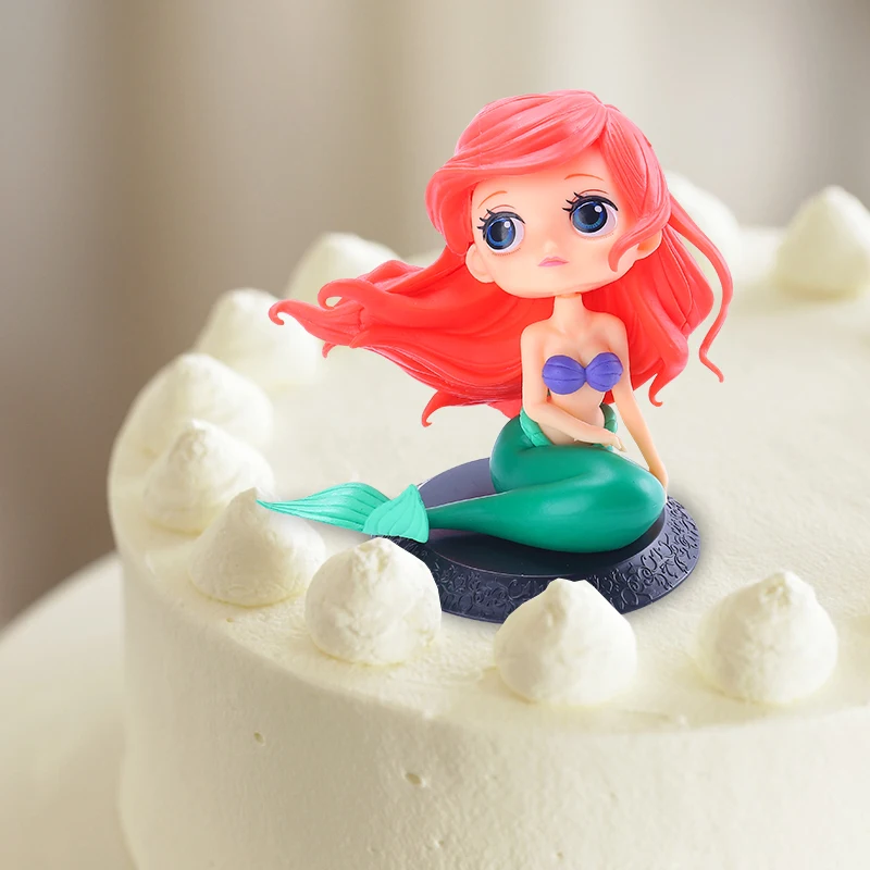 3D акриловые счастливые топперы для торта на день рождения принцесса торт Топпер Белоснежка Русалка фигурка для детей подарок на день рождения