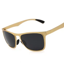 Лаура Фея модные ободковая оправа поляризованных солнцезащитных очков Для мужчин тонкий дизайн Нержавеющая сталь UV400 солнцезащитные очки oculos de sol masculino