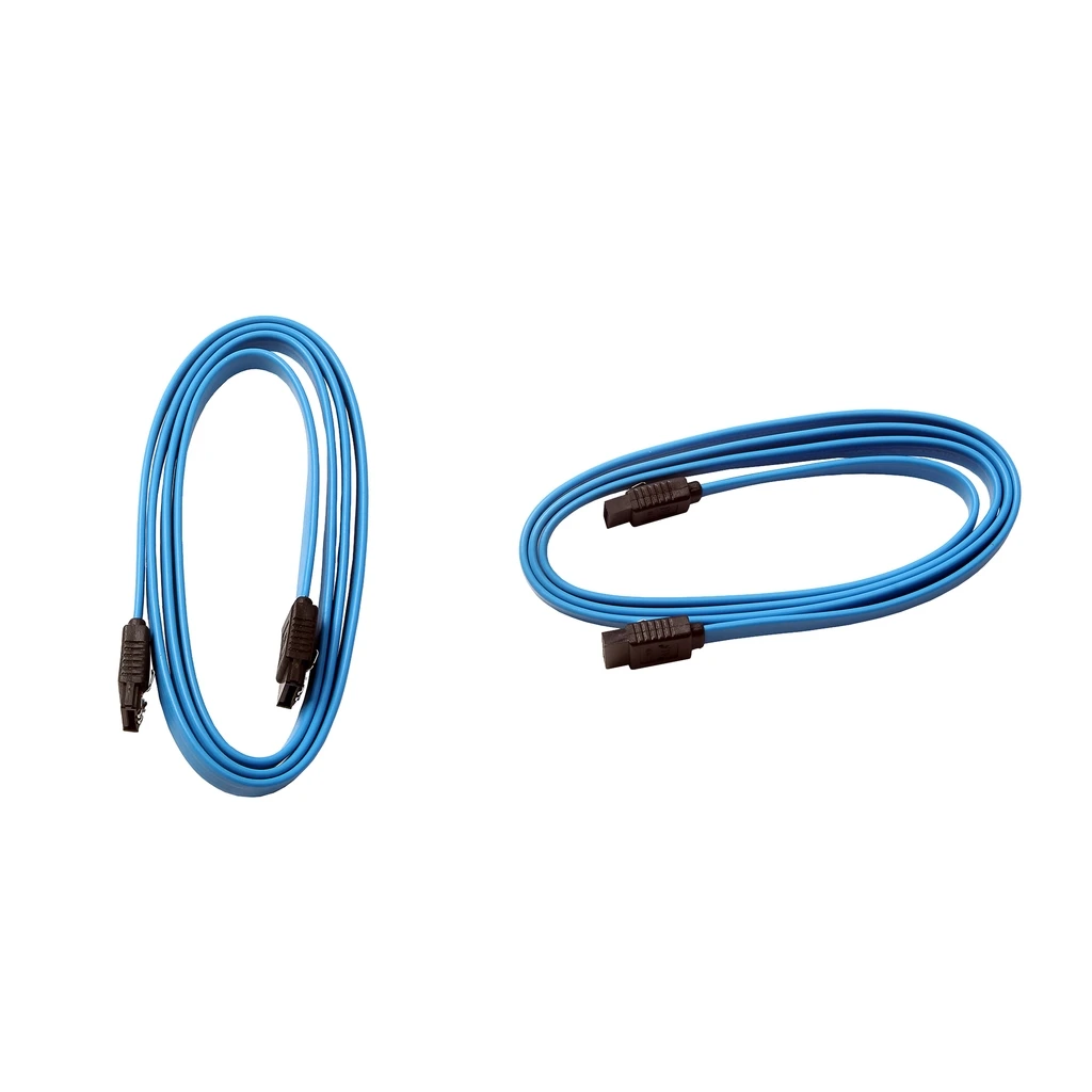 2pcs 1M SATA 3.0 III SATA3 SATAiii High Speed 6GB/s Data Cable Cord Blue
