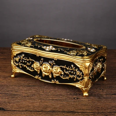 

European style tissue box high-grade living room home simple cute tea table paper pump box luxury toilet storage box