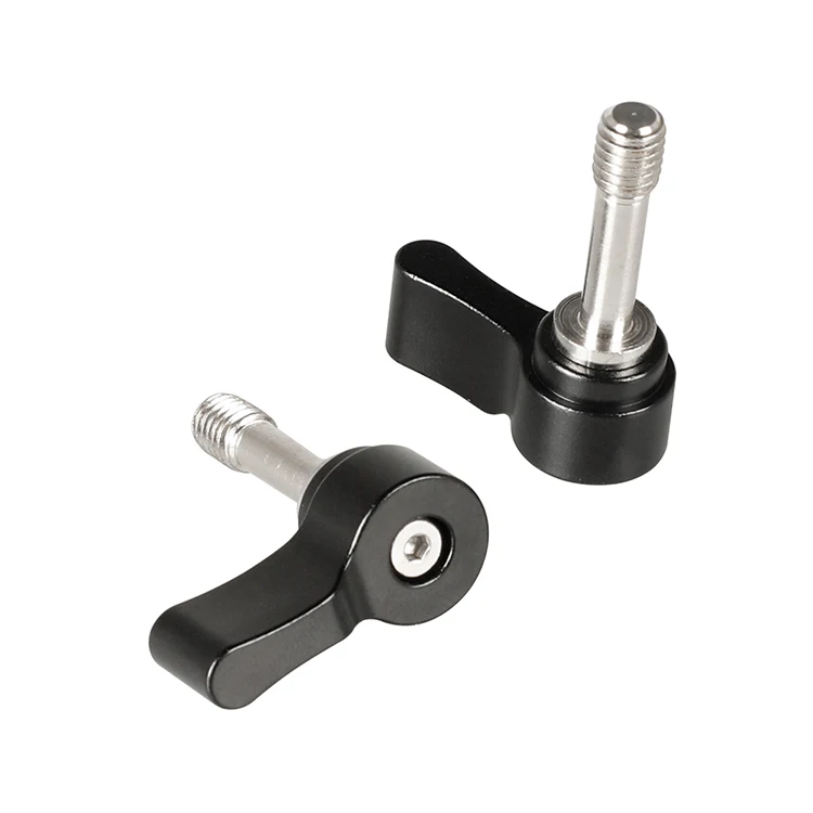 M6 * 7mm Ratchet Wingnut Assembly Hand Locking Knob For Camera Cage Rig Shoulder