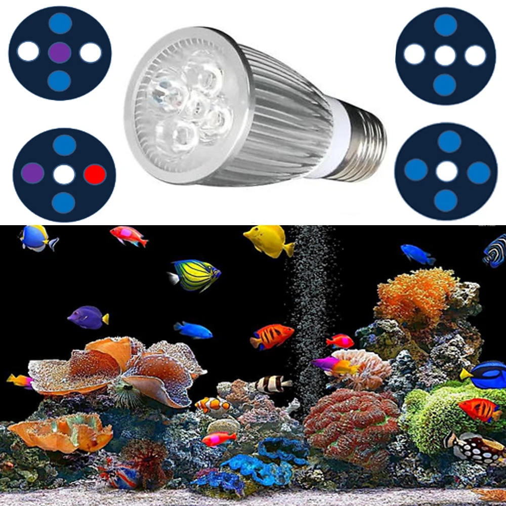 15W Full Spectrum LED Aquarium Light E27 Aquarium Light ...