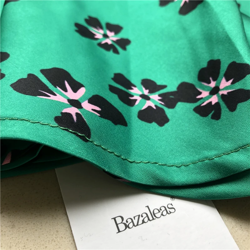 Винтажные Юбки миди Bazaleas с высокой талией облегающая женская юбка цветочным