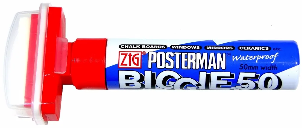 ZIG Kuretake постерные ручки Posterman мел маркеры BIGGIE 50 мм водонепроницаемые кисточки