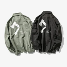 Куртка с принтом сзади и топором; сезон весна-осень; корейский модный трендовый Молодежный свитер с длинными рукавами для отдыха в стиле Харадзюку; Высококачественный хлопок