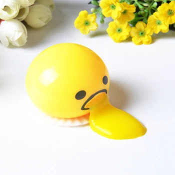 

Hot Sale Squishy Vomitive Egg Yolk Anti Stress Reliever Fun Gift Yellow Lazy Egg Joke Toy Ball Egg Squeeze Funny Toys AntiStress