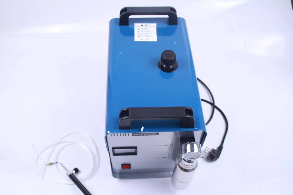 FREE SHIPPING H180 95L Portable Oxygen Hydrogen Water Welder Flame Acrylic Polishing Machine