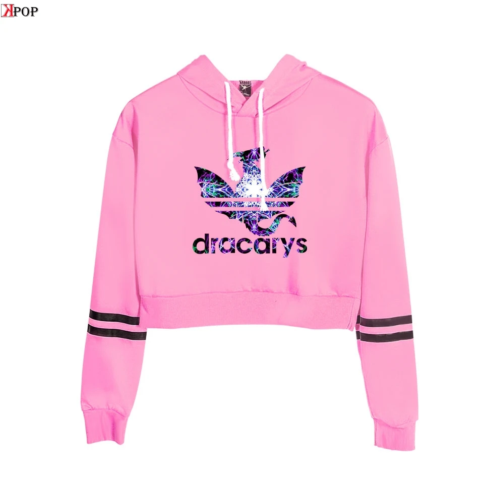 

Game of Thrones Dracarys Hip Hop Casual Street Pullovers Sweatshirt Popular cool Bodycon Fashion cute Navel Hoodies Sweatshirt