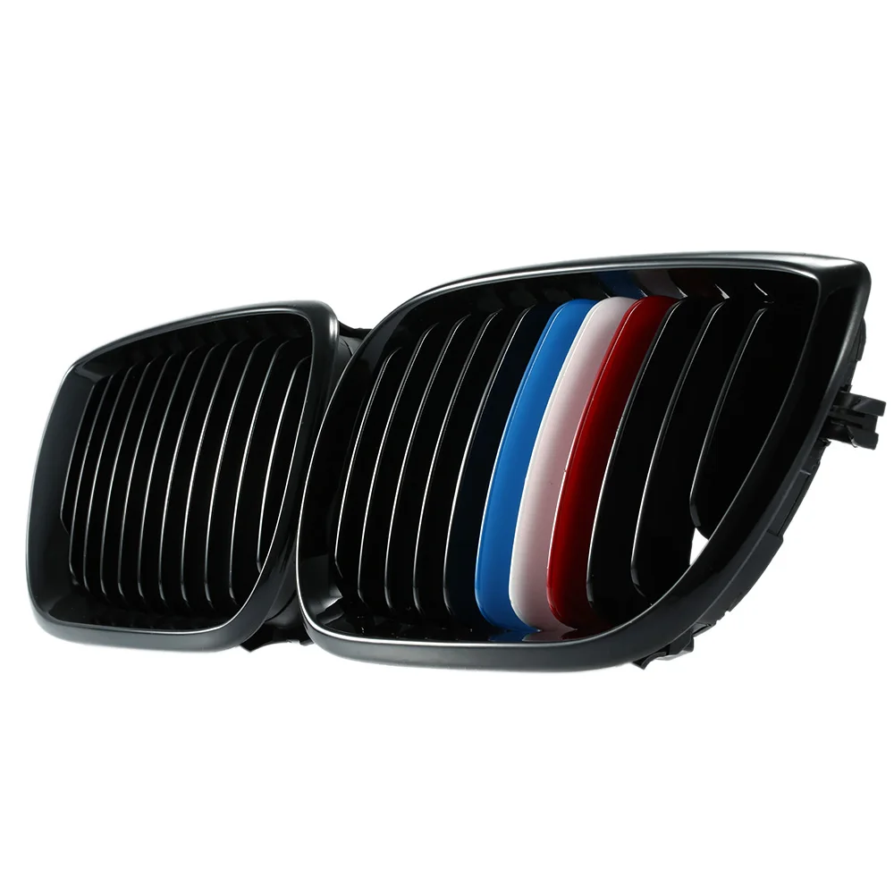 

Car Style 2 Pieces Front Center Wide Kidney Hood Grilles for BMW E46 Four Doors 2002 2003 2004 2005 2006 for Cars