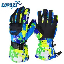 COPOZZ Men Snowboard Gloves ski gloves Snowmobile Motorcycle Winter Skiing Riding Climbing Waterproof Snow Gloves free shipping