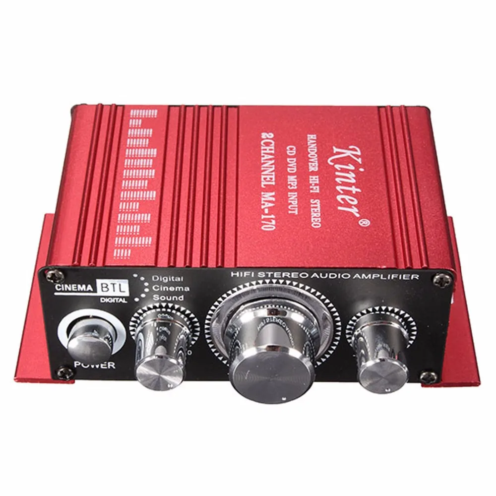 Мини 2CH Hi Fi Цифровой Автомобильный стереоусилитель звуковой режим усилитель
