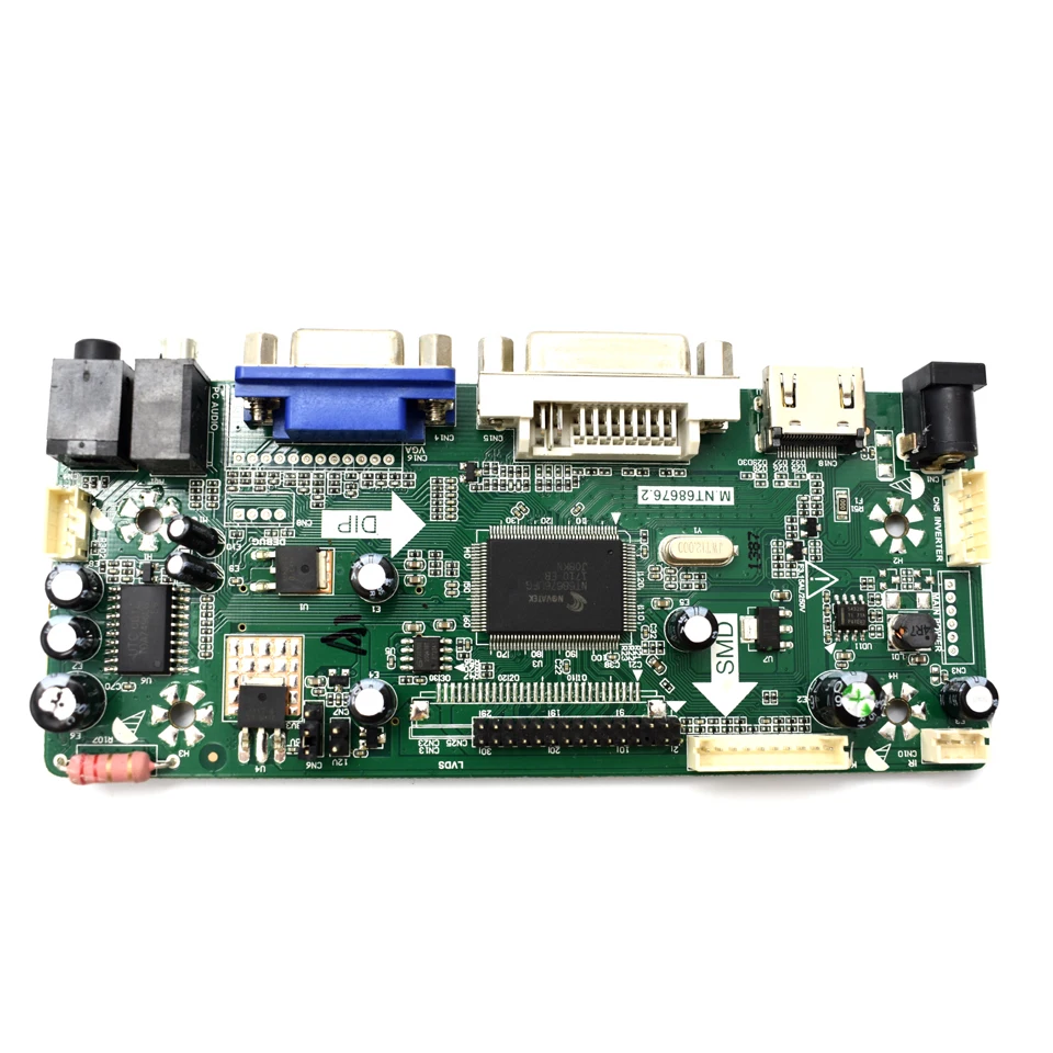 Lusya HDMI DVI VGA аудио интерфейс контроллер плата привода Набор для панели 14 дюймов