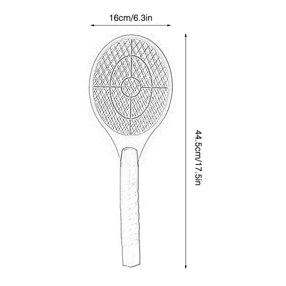 Портативная электрическая Теннисная ракетка с питанием от батареи, легкая мухобойка от насекомых, насекомых, мух, Отпугиватель комаров, мухобойка, мухобойка