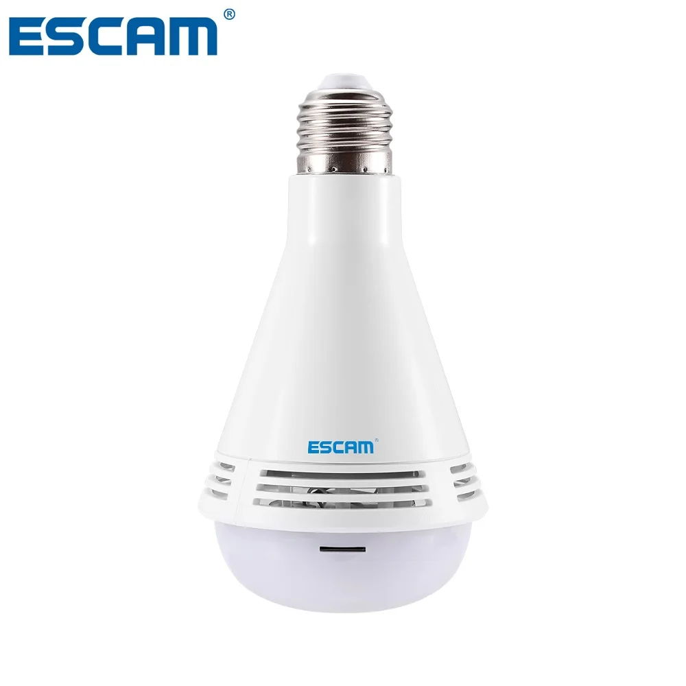 

QP137 360 Degree Panoramic Camera Wireless IP Camera WiFi FishEye WiFi Camera Bulb Light HD 1080P Mini Camera E27 LED Bulb