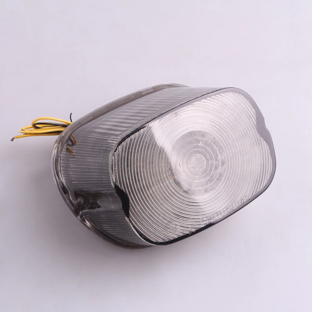 

Motorcycle Integrated LED Rear Tail Brake Stop Light Turn Signal Lamp Taillight For Harley Davidson Smoke