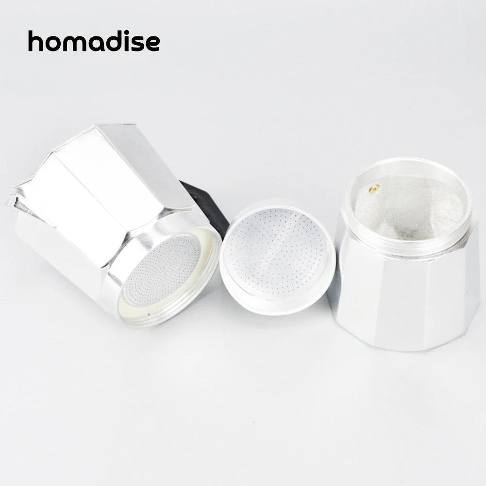 Beste Homadise Aluminium Moka Pot Bialetti Stijl Espresso Koffiezetapparaat Pot Voor Gasfornuis Cookern Barista 3 12 Cups