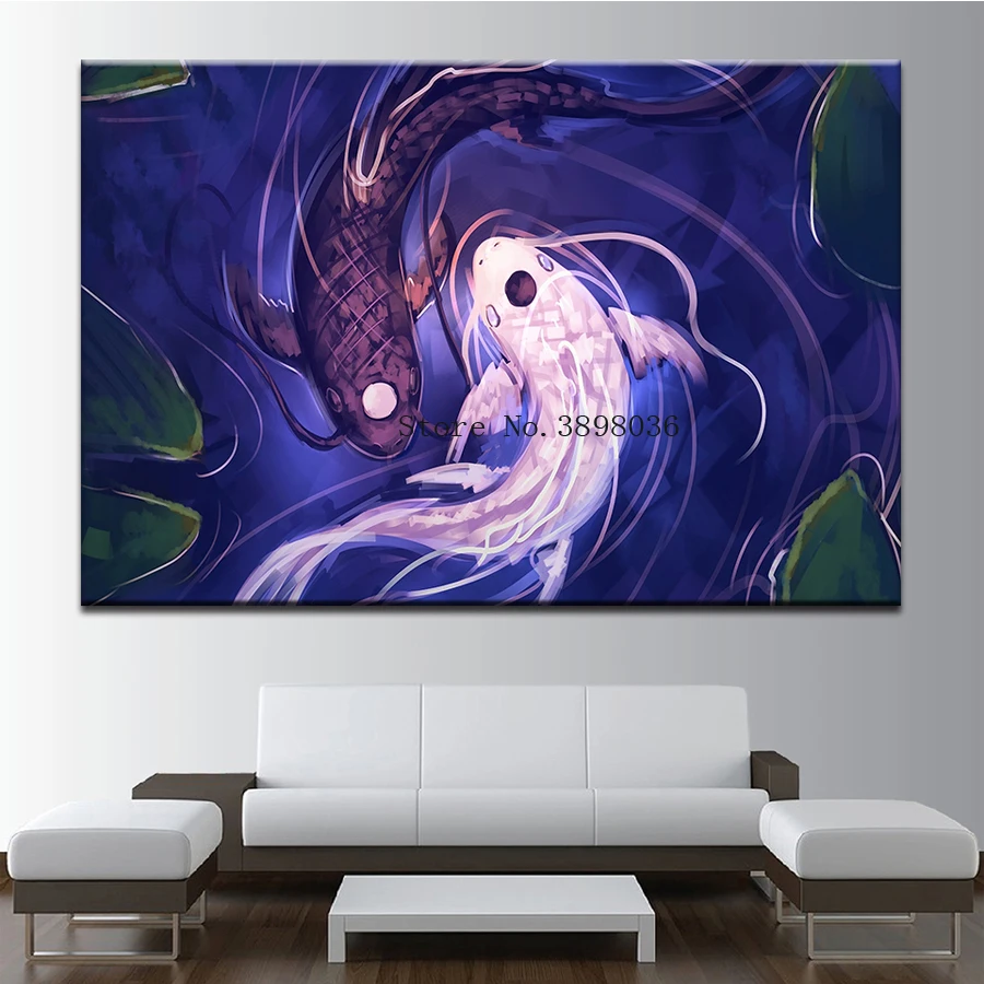 

100% Full 5D Diy Daimond Painting Yin Yang fish Gossip Diamond Painting square Rhinestones Diamant Painting Embroidery Decor A84