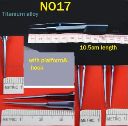 Медицинские красоты пластиковые пинцеты из нержавеющей стали титановый сплав офтальмологические пинцеты микрощипцы жир платформенный